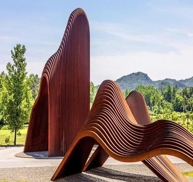 剑河锈钢板造型